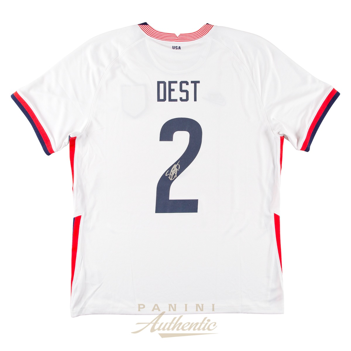 Product image 1 for - Sergino Dest Autographed 2020-21 United States Home Replica Jersey ~Open Edition Item~