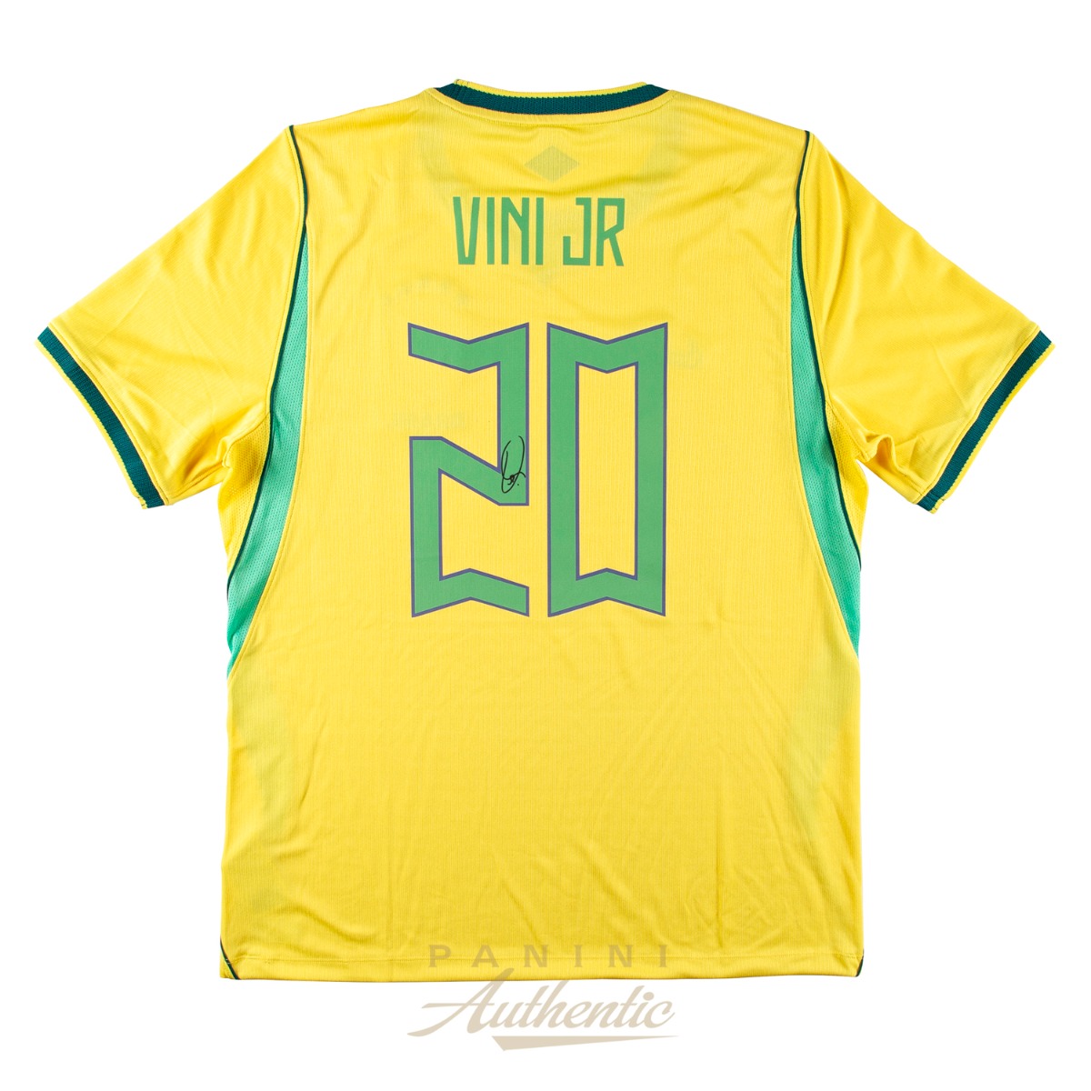 Product image 1 for - Vinicius Jr. Autographed 2026  Brazil National Team Yellow Replica Home Jersey ~Open Editi