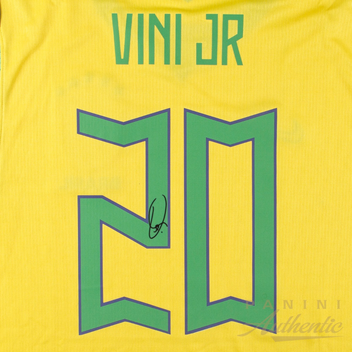 Product image 3 for - Vinicius Jr. Autographed 2026  Brazil National Team Yellow Replica Home Jersey ~Open Editi