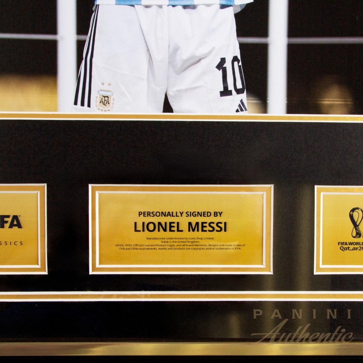 Product image 3 for - Lionel Messi Official 2022 FIFA World Cup™ Autographed and Framed Argentina 2022 Home Jers