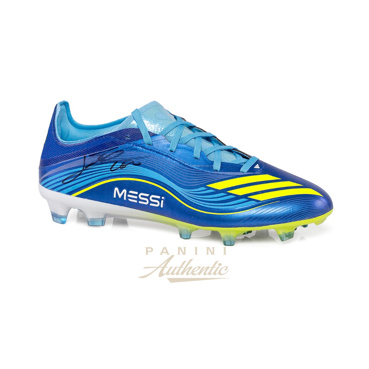 Product image 1 for - Lionel Messi Autographed Blue Adidas F50 Pro Cleat ~Open Edition Item~