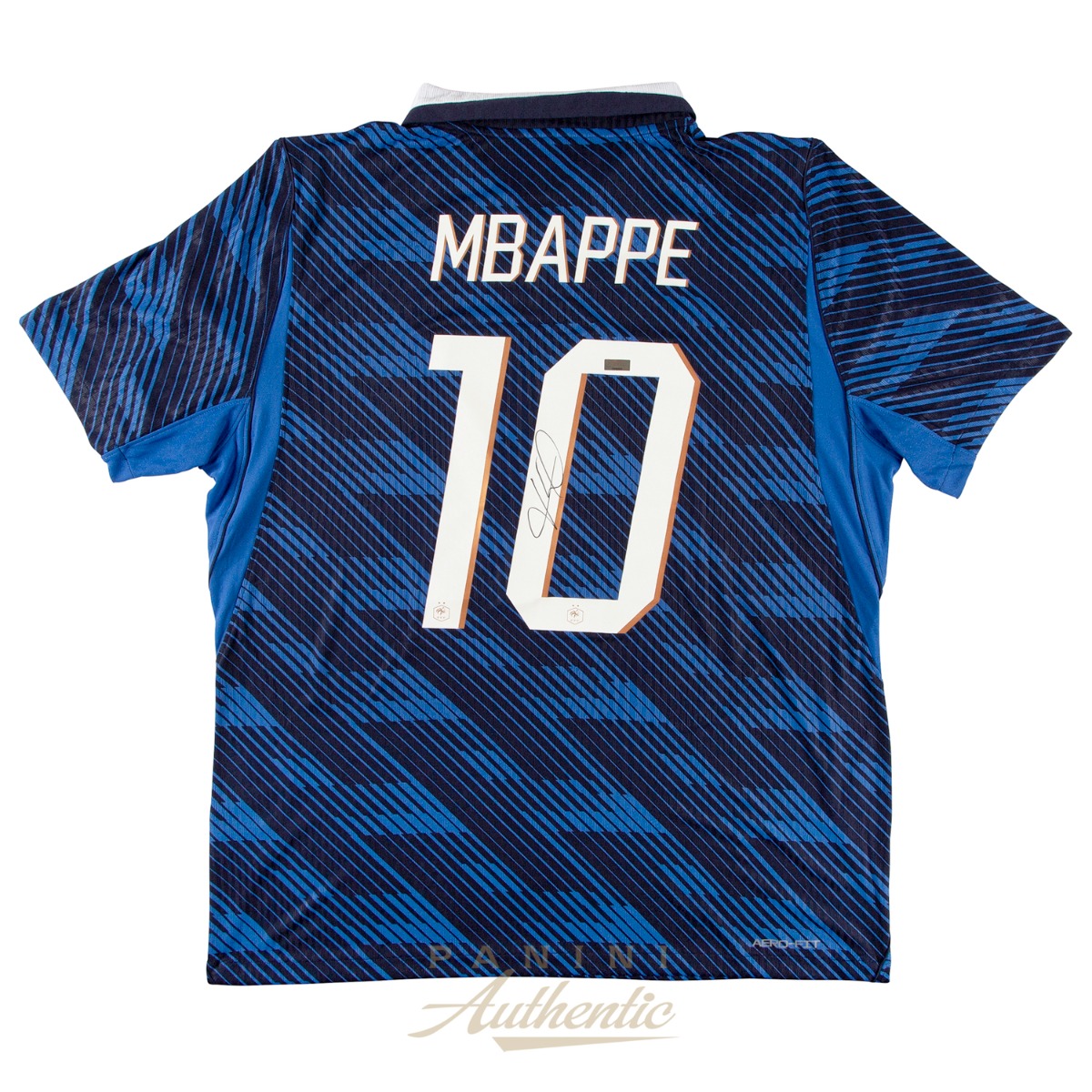 Product image 1 for - Kylian Mbappe Autographed 2026 France National Team Blue Authentic Home Jersey ~Open Editi
