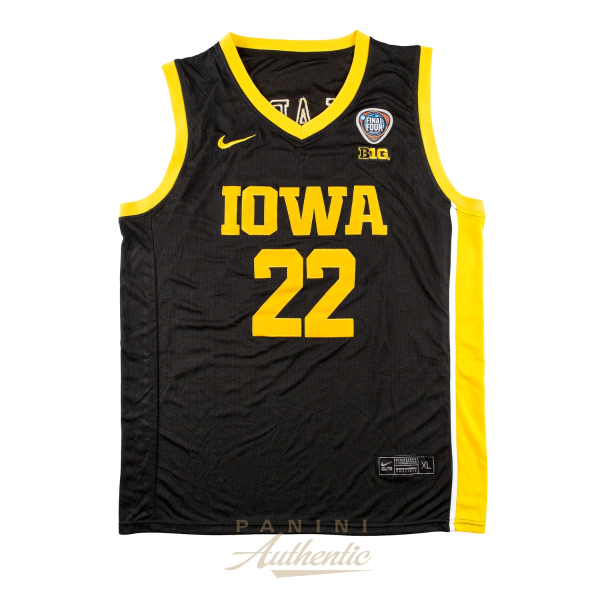 Product image 3 for - Caitlin Clark Autographed Iowa Hawkeyes Black & Yellow Nike 2024 Final Four Replica Jersey