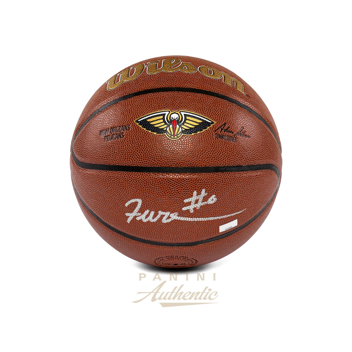 Product image 1 for - Jeremiah Fears Autographed Wilson New Orleans Pelicans Team Alliance Replica Basketball ~O