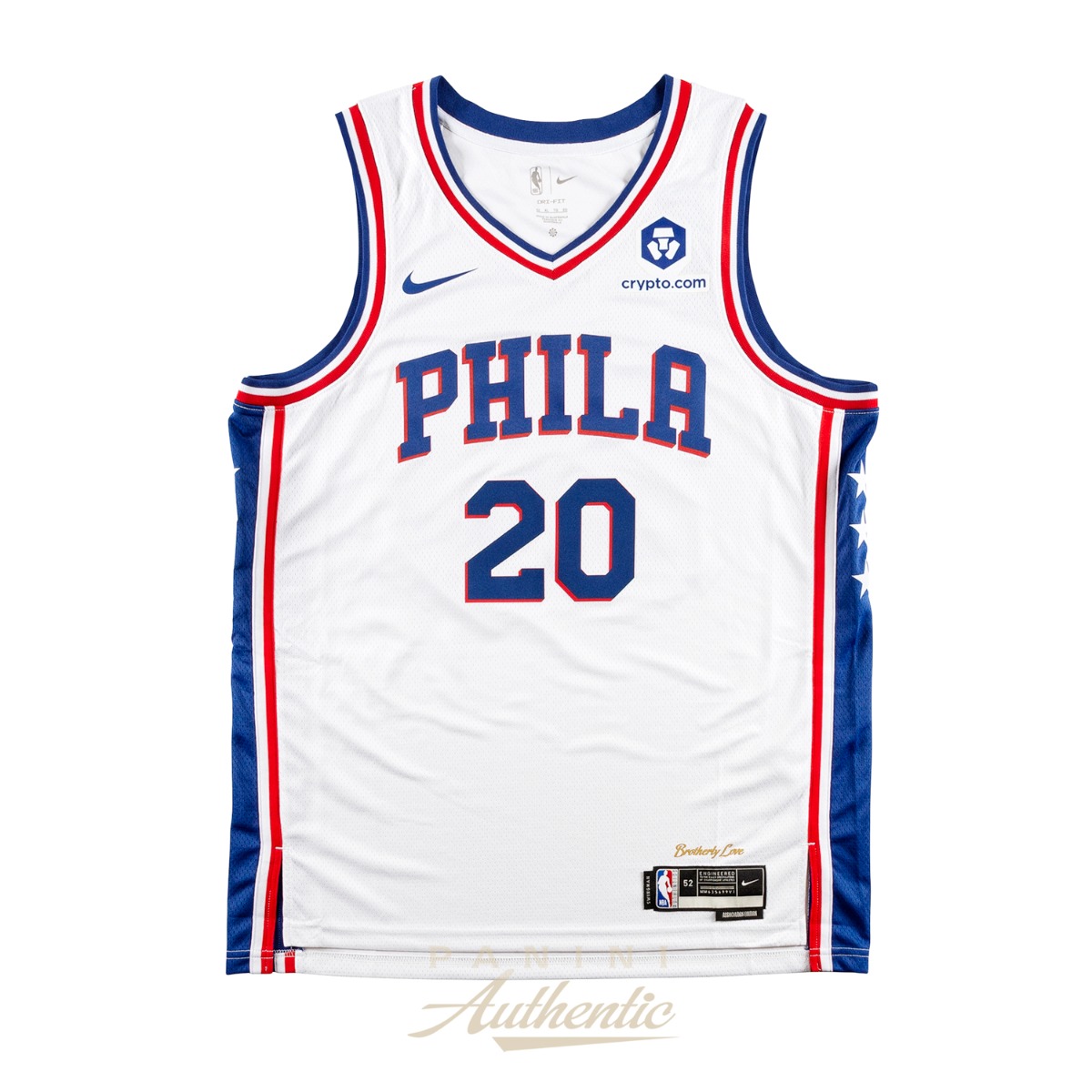 Product image 2 for - Jared McCain Autographed Philadelphia 76ers White Swingman Jersey ~Open Edition Item~