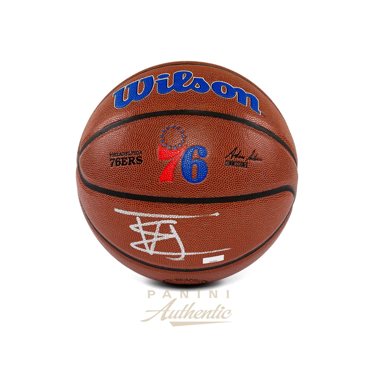 Product image 1 for - VJ Edgecombe Autographed Wilson Philadelphia 76ers Team Alliance Replica Basketball ~Open 