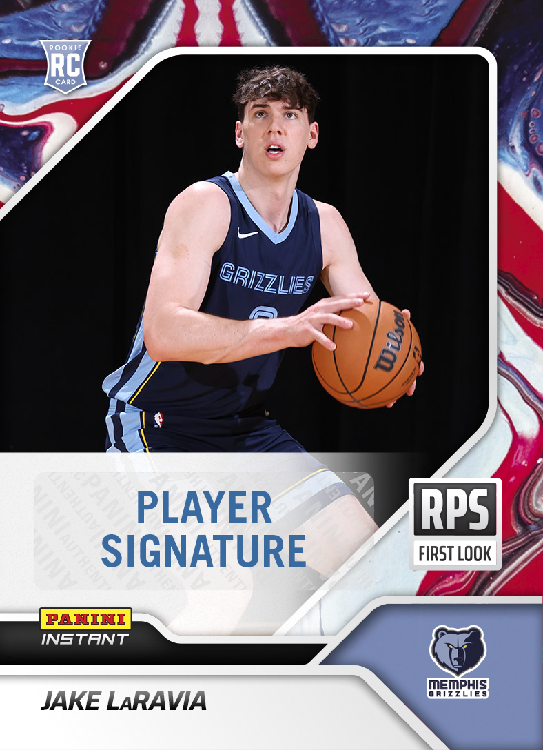 Jake LaRavia – 2022-23 NBA Instant RPS First Look – Red, White & Blue Auto  /10