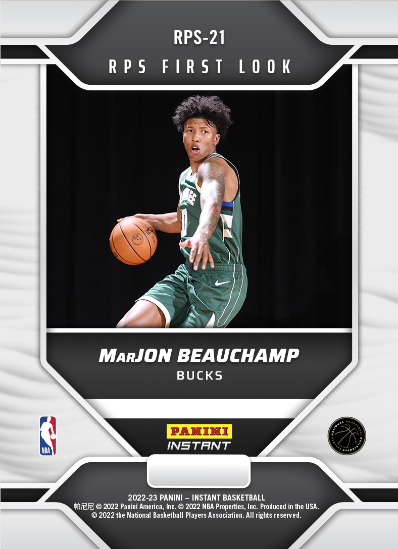 MarJON Beauchamp – 2022-23 NBA Instant RPS First Look – Red, White