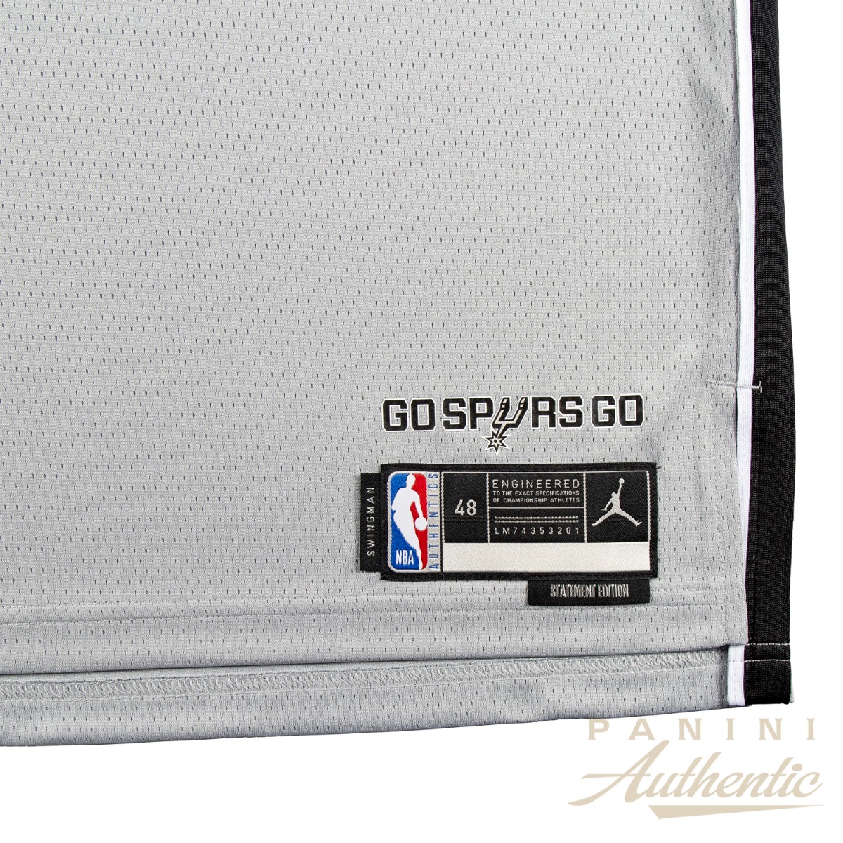 Product thumbnail image 4 of Carter Bryant Autographed San Antonio Spurs Gray Statement Edition Swingman Jersey ~Open Edition~