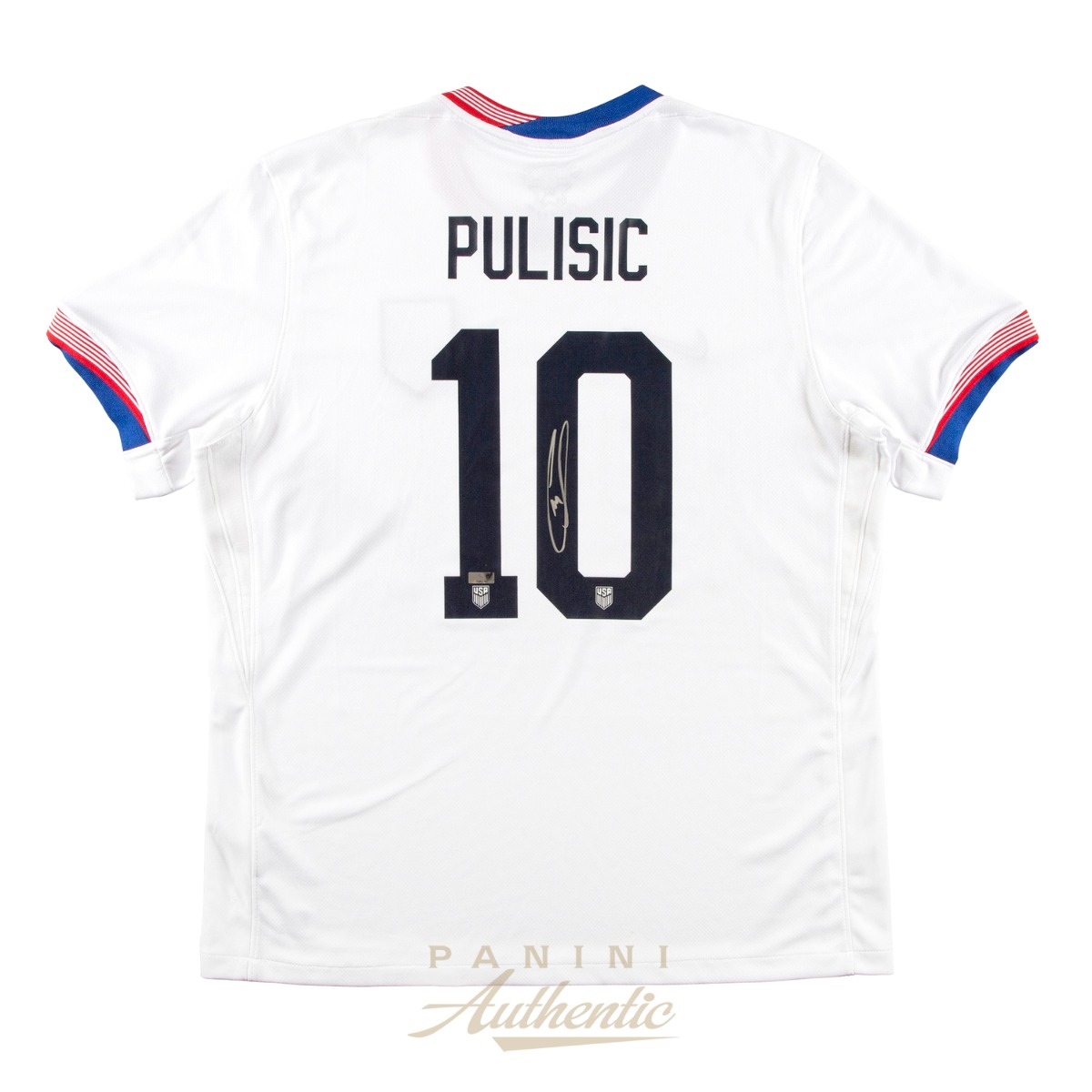 Product image 1 for - Christian Pulisic Autographed 2024 White United States Home Replica Jersey ~Open Edition I