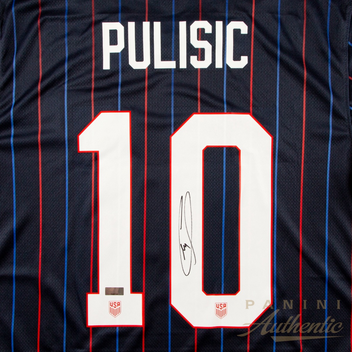 Product image 3 for - Christian Pulisic Autographed 2025 Navy Blue United States Replica Away Jersey ~Open Editi