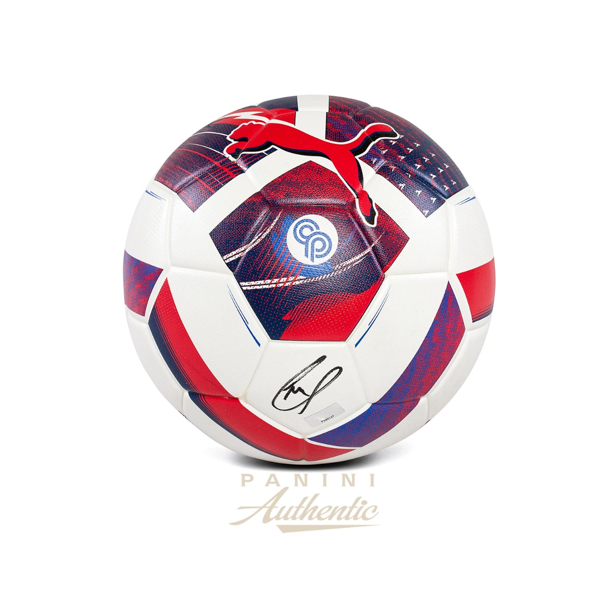 Product image 1 for - Christian Pulisic Autographed Puma CP10 Performance Soccer Ball - Red, White & Blue ~Open 