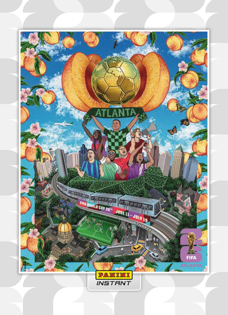Detailed Image of 16-Card 2026 Panini Instant FIFA World Cup 2026™ Host City Poster Card - Base Set