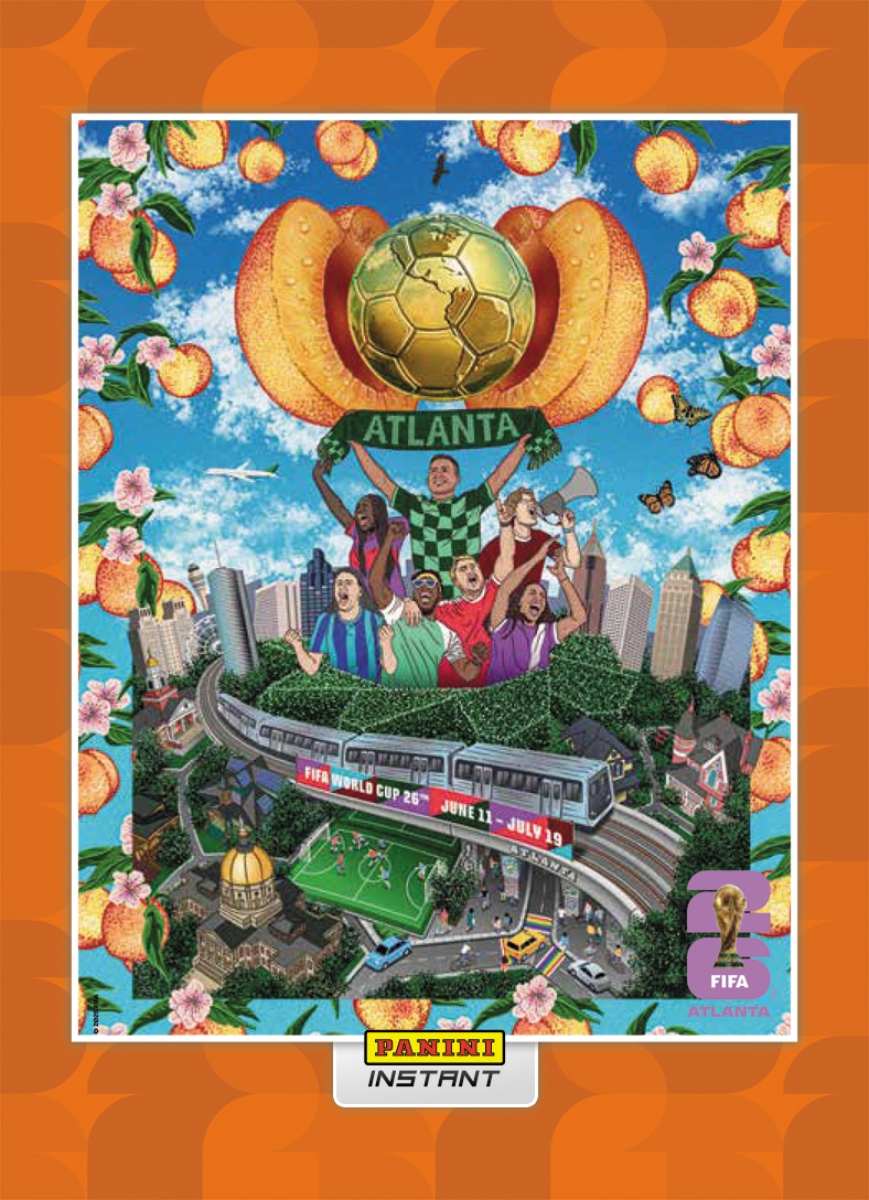 Product image 1 for - Atlanta - Panini Instant FIFA World Cup 2026™ Host City Poster Card - Orange /99
