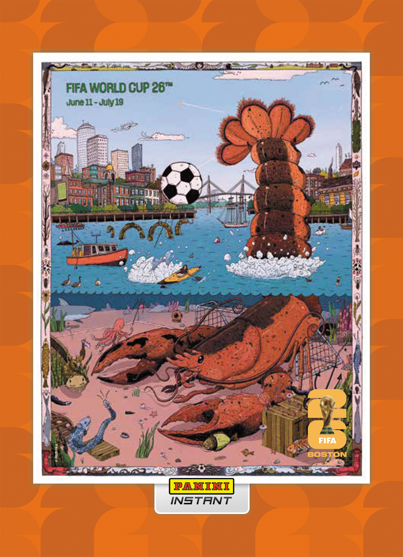 Product image 1 for - Boston - Panini Instant FIFA World Cup 2026™ Host City Poster Card - Orange /99