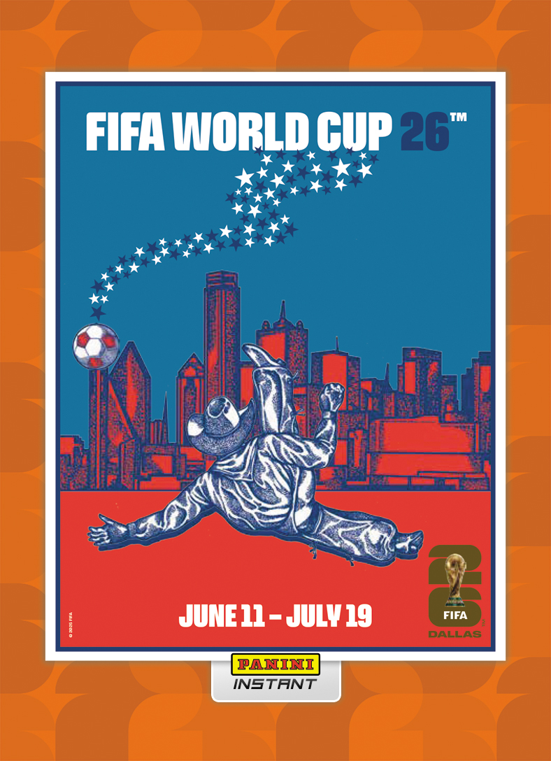 Product image 1 for - Dallas - Panini Instant FIFA World Cup 2026™ Host City Poster Card - Orange /99