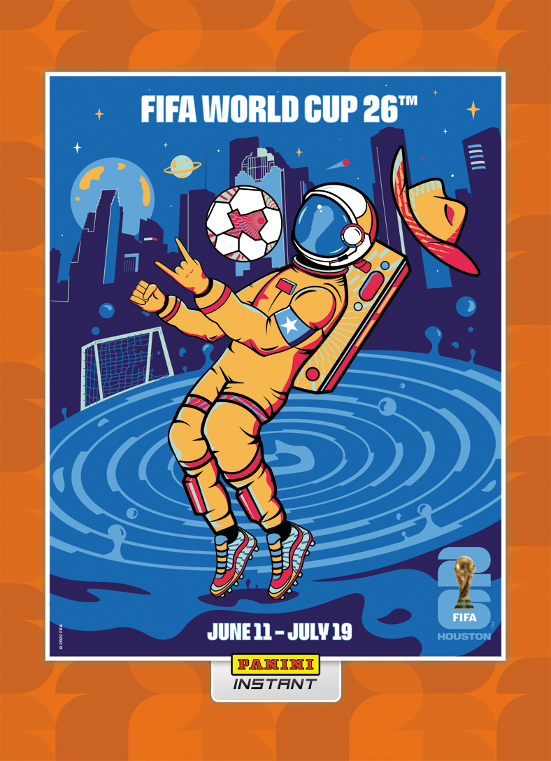 Product image 1 for - Houston - Panini Instant FIFA World Cup 2026™ Host City Poster Card - Orange /99