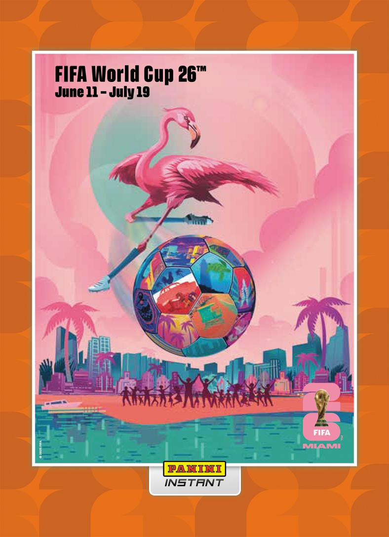 Product image 1 for - Miami - Panini Instant FIFA World Cup 2026™ Host City Poster Card - Orange /99