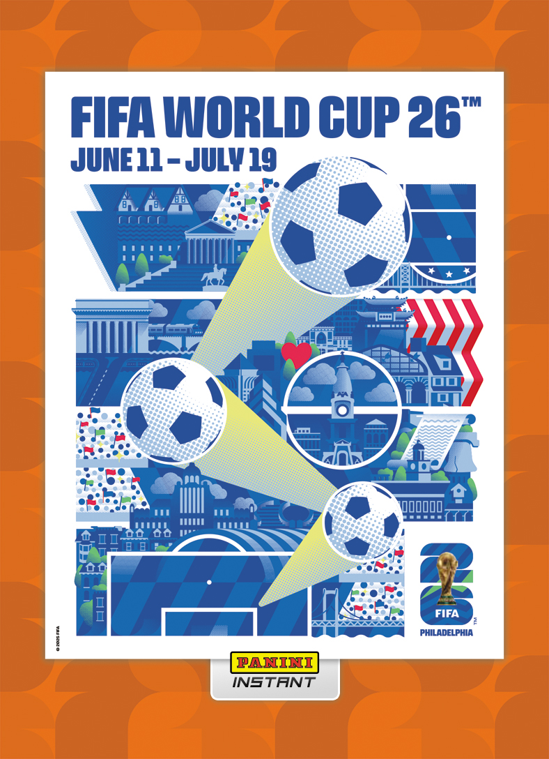 Product image 1 for - Philadelphia - Panini Instant FIFA World Cup 2026™ Host City Poster Card - Orange /99