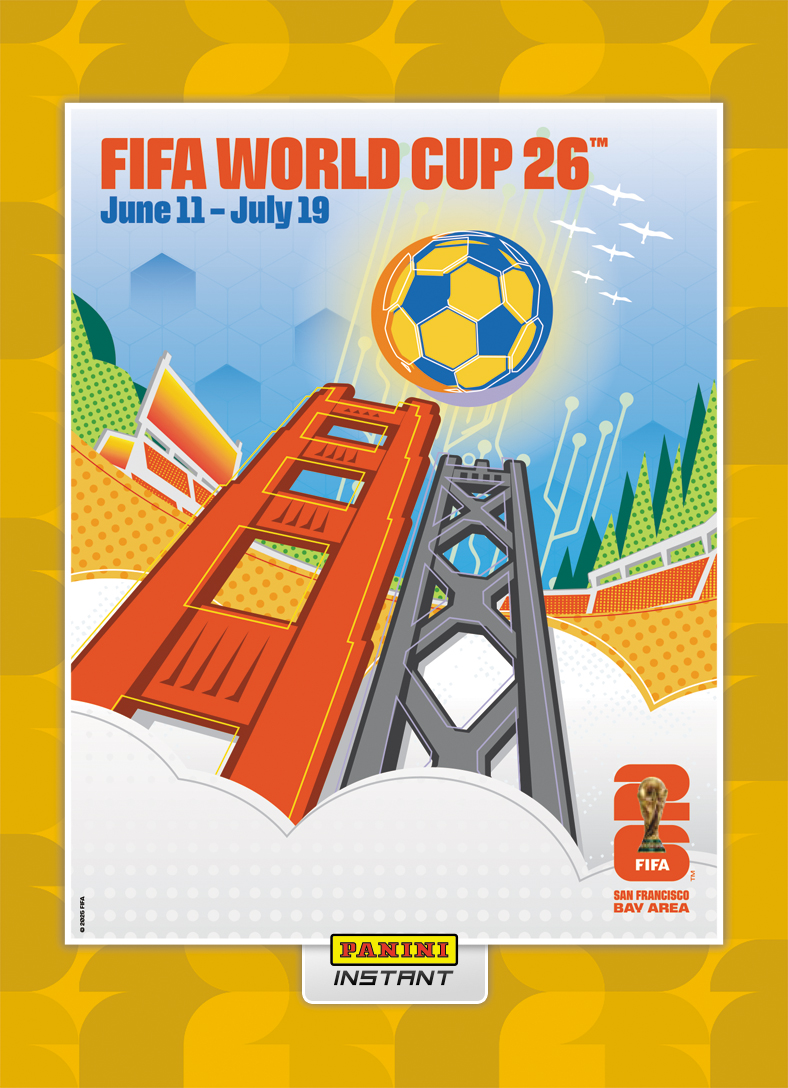 Product image 1 for - San Francisco/Bay Area - Panini Instant FIFA World Cup 2026™ Host City Poster Card - Gold 