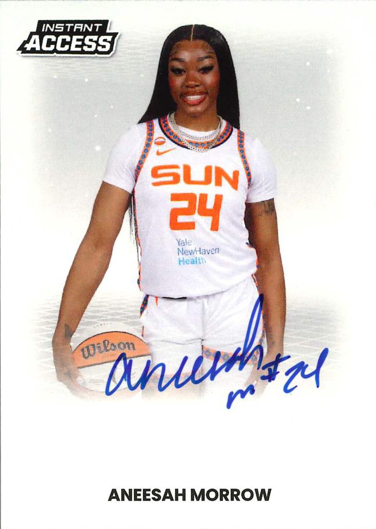 Detailed Image of Aneesha Morrow - 2026 Panini WNBA Instant Access Autographs - Base /30
