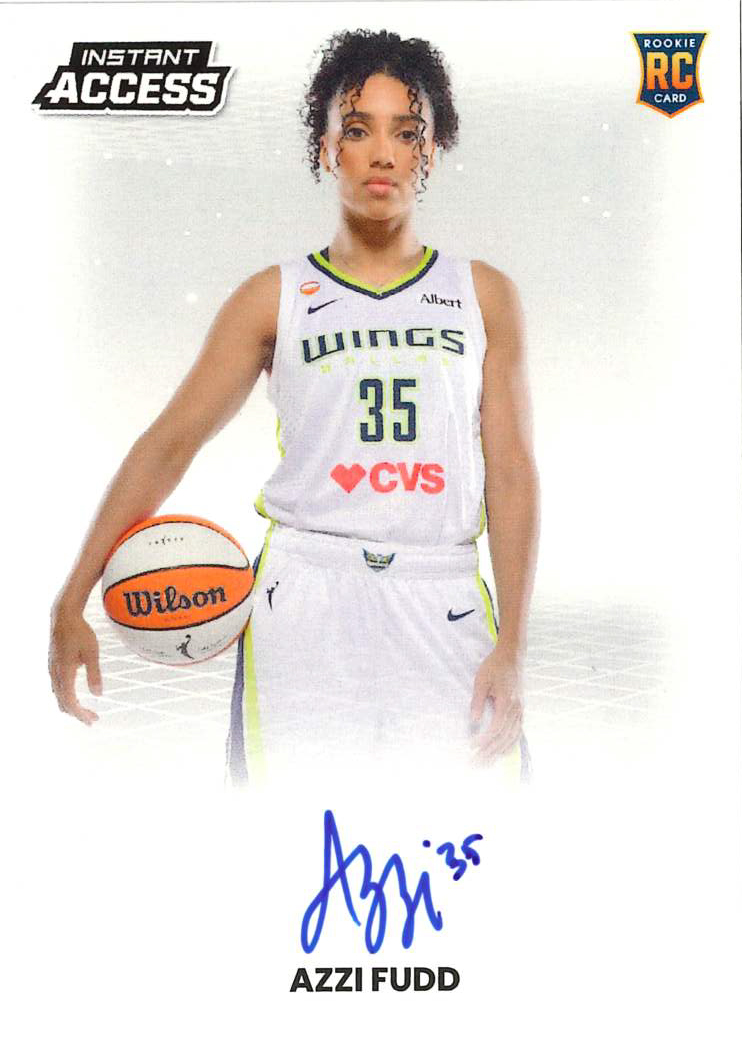 Detailed Image of Azzi Fudd - 2026 Panini WNBA Instant Access Autographs - Base /30