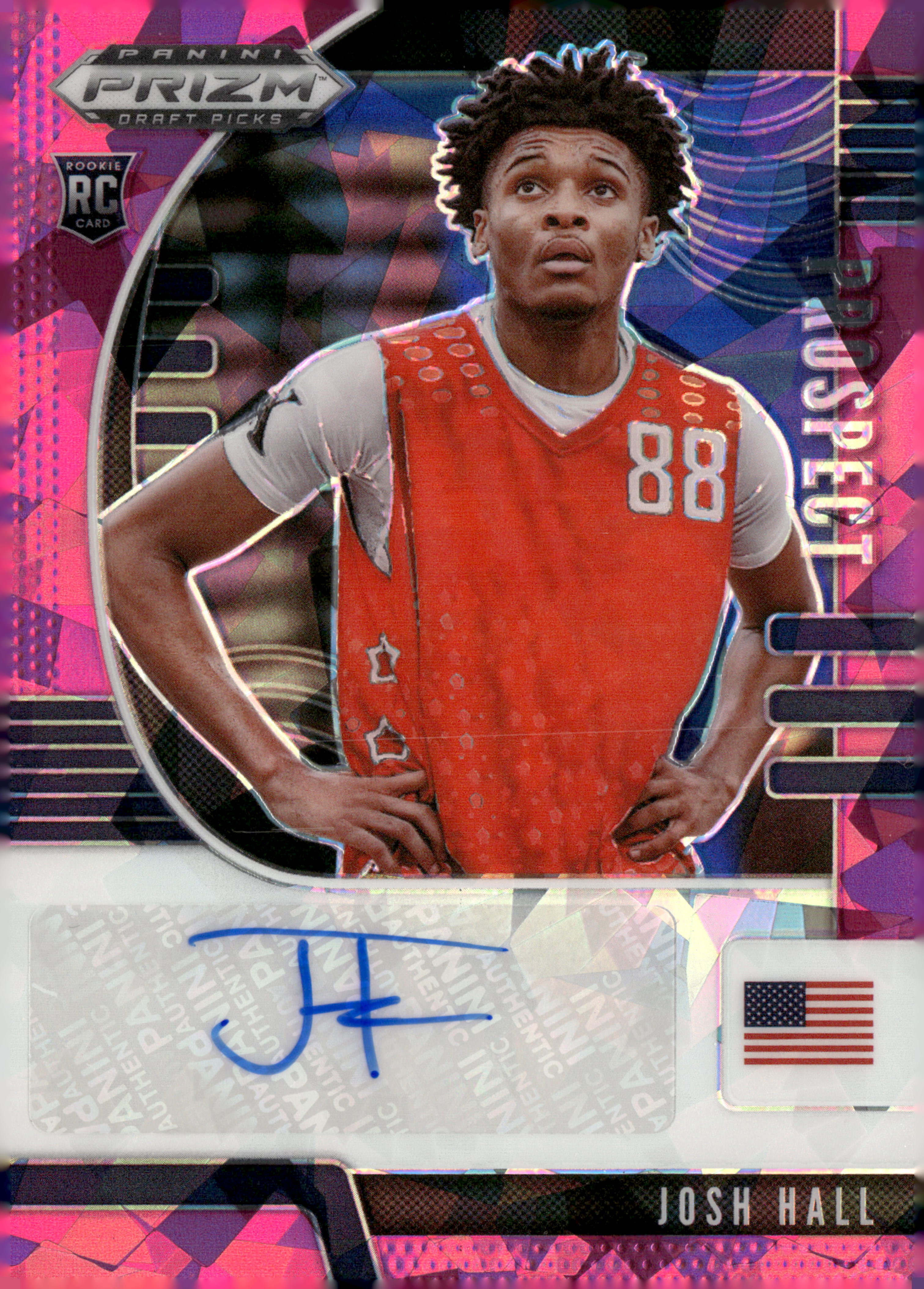 Josh Hall - 2020 Prizm Draft Picks Prospect Autographs Pink Ice