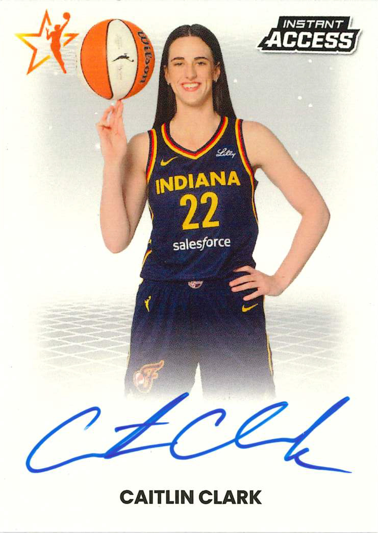 Detailed Image of Cailtin Clark - 2026 Panini WNBA Instant Access Autographs - Base /30