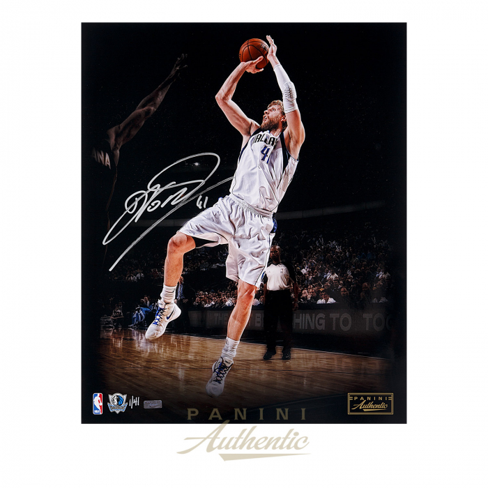 Sold at Auction Dirk Nowitzki Signed Dallas Mavericks Mitchell