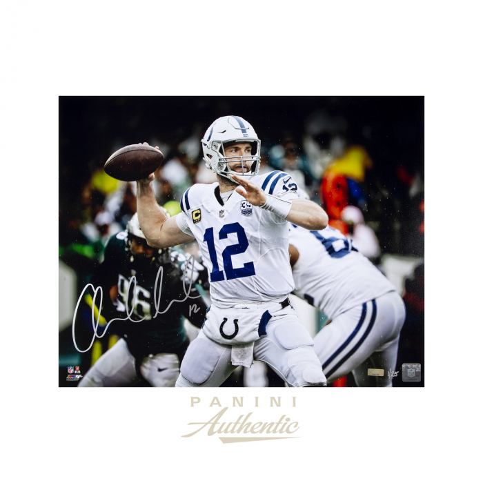 Andrew Luck Indianapolis Colts Autographed Game Used Football 9/15/13  Panini COA