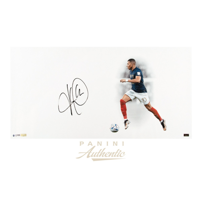 Product image for - Kylian Mbappe 14x28 "White Out - For Country" Photograph ~Limited Edition to 100