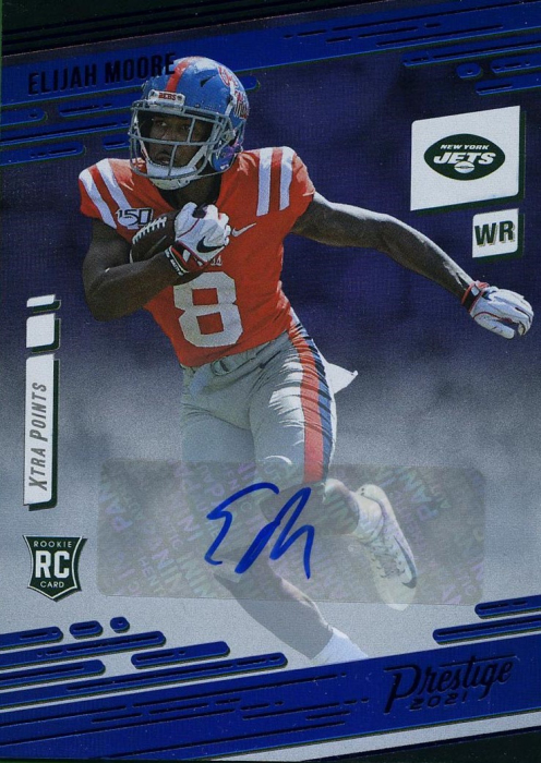 Elijah Moore New York Jets Autographed 2021 Panini Absolute