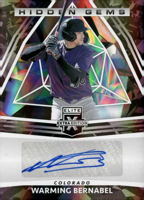 Product image for - Warming Bernabel - 2022 Donruss Elite Extra Edition Hidden Gems Black Hidden Gem