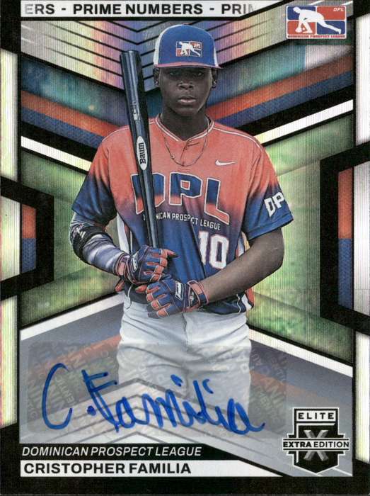 Product image for - Cristopher Familia - 2023 Elite Extra Edition Base DPL Signatures Prime Numbers 