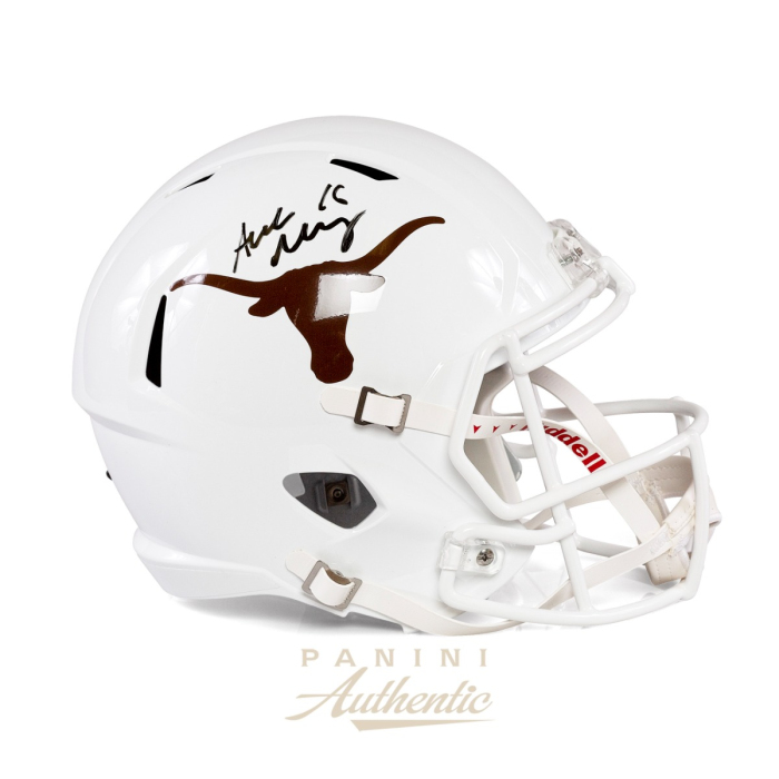 Product image for - Arch Manning Autographed University of Texas Full Size White Speed Replica Helme