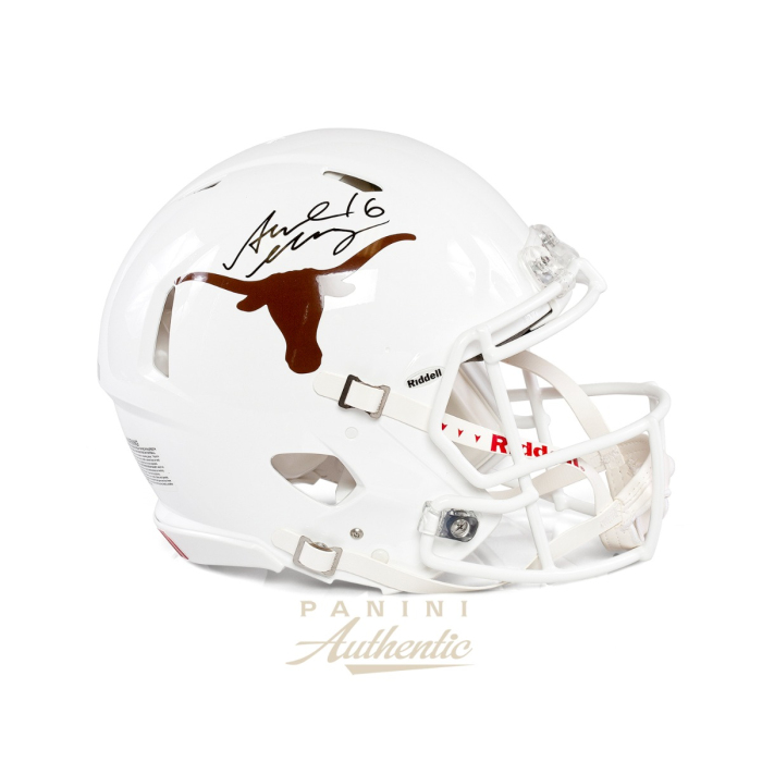 Product image for - Arch Manning Autographed University of Texas Full Size White Speed Authentic Hel