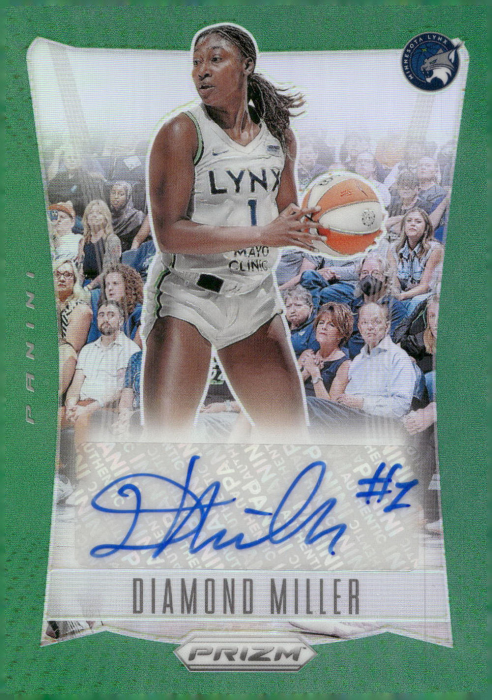 Product image for - Diamond Miller - 2024 Prizms Throwback Signatures Prizms Green