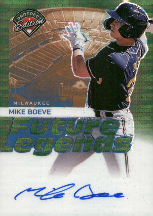 Product image for - Mike Boeve - 2024 Prospect Edition Future Legends Signatures Green Pulsar