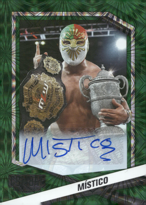 Product image for - Mistico - 2024 Combat Anthology Fight Base Signatures Green Fireworks