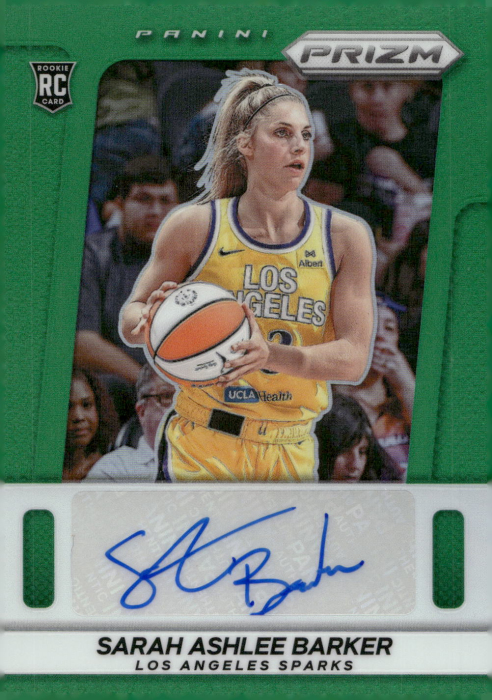 Product image for - Sarah Ashlee Barker - 2025 Prizm Throwback Signatures Prizms Green