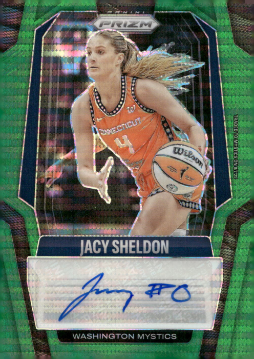 Product image for - Jacy Sheldon - 2025 Prizm Signatures Prizms Green Pulsar
