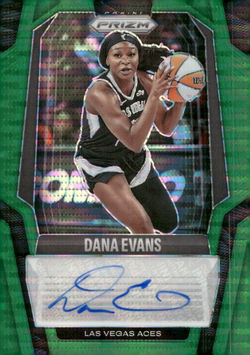 Product image for - Dana Evans - 2025 Prizm Signatures Prizms Green Pulsar