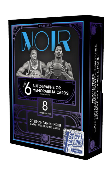 Product image for - 1st off the Line 2025-26 Panini Noir Basketball Trading Card Box