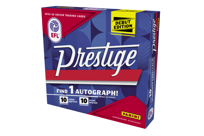 Product image for - 2025-26 Panini Prestige EFL Trading Card Box (Hobby Preferred)