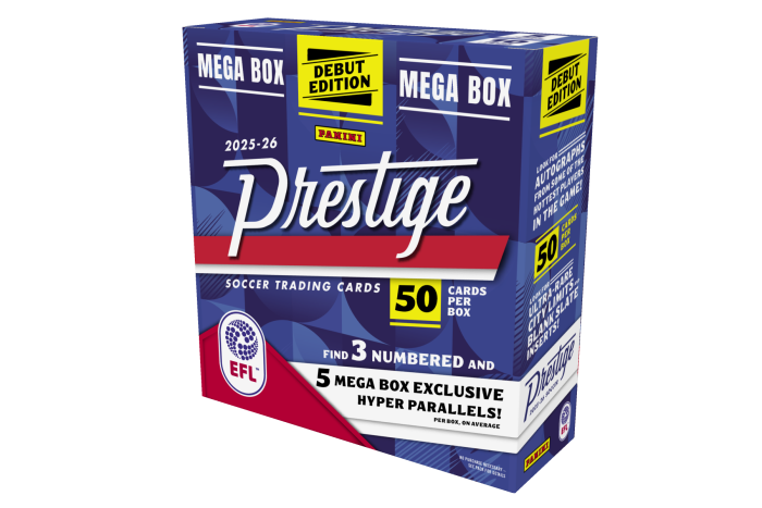 Product image for - 2025-26 Panini Prestige EFL Trading Card Box (Mega Box)