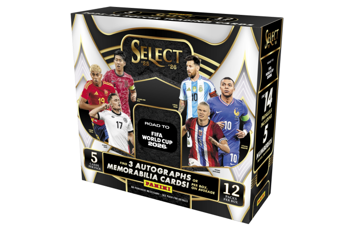 Product image for - 2025-26 Panini Select Road to FIFA World Cup 2026™ Trading Card Box (Hobby)