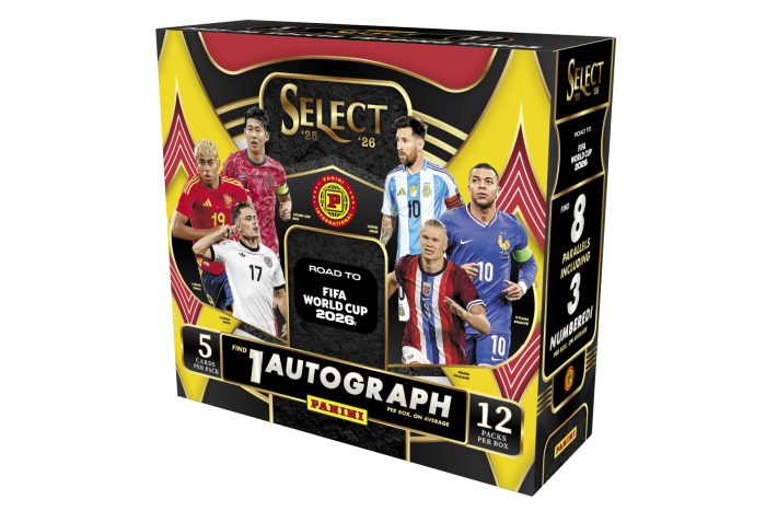 Product image for - 2025-26 Panini Select Road to FIFA World Cup 2026™ Trading Card Box (Hobby Inter