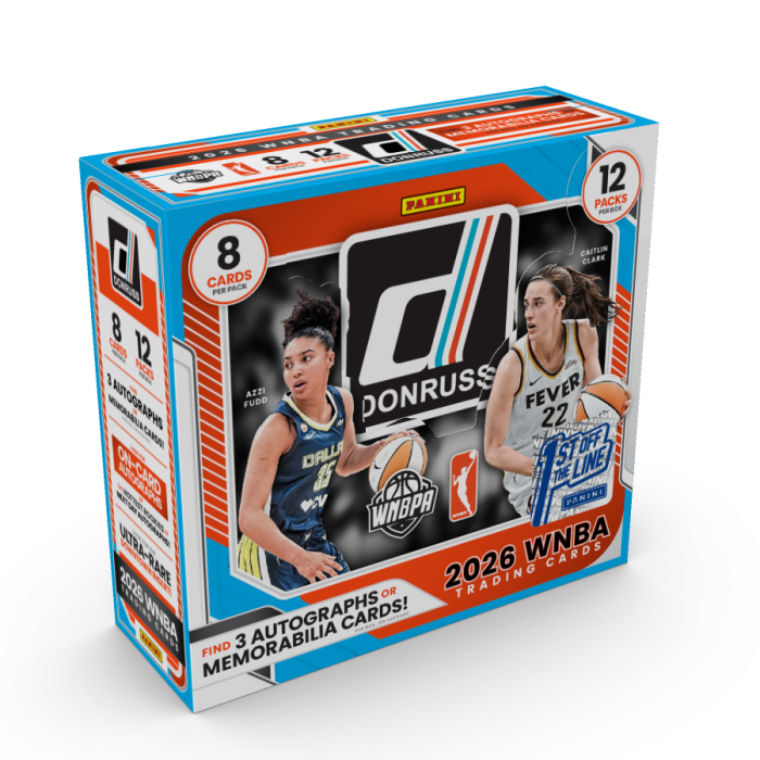 Product image for - 1st off the Line 2026 Panini Donruss WNBA Trading Card Box