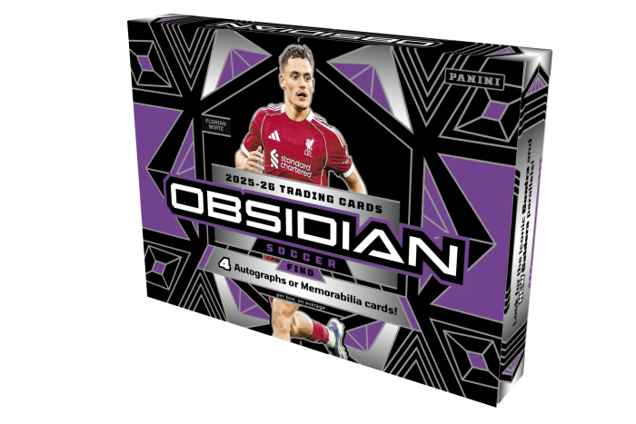 Product image for - 2025-26 Panini Obsidian Soccer Trading Card Box (Hobby)