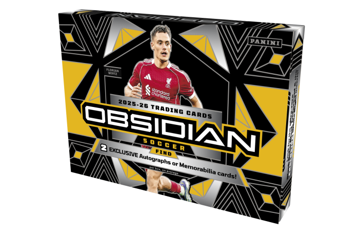 Product image for - 2025-26 Panini Obsidian Soccer Trading Card Box (Hobby International)